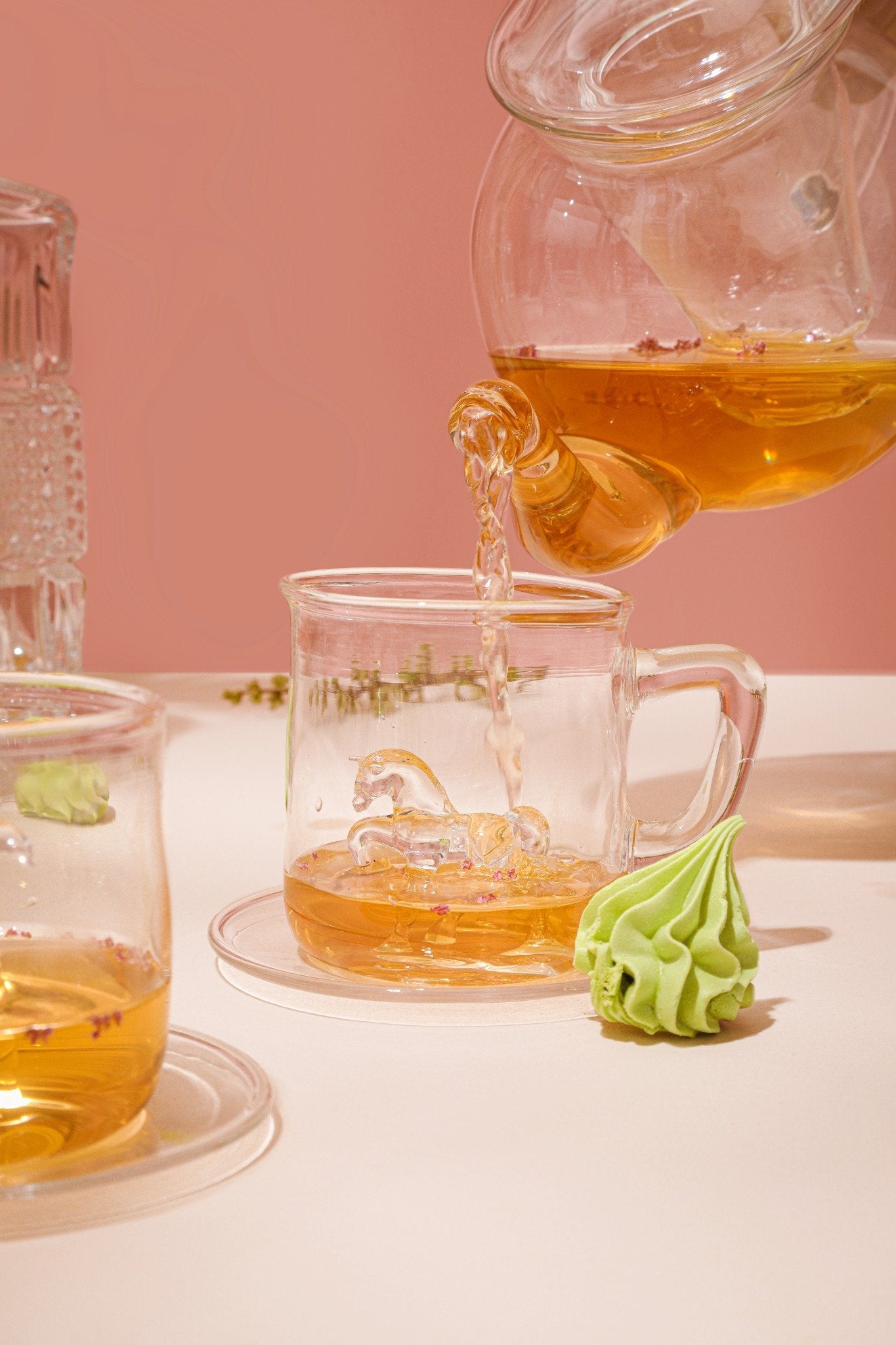 Taza vidrio animales